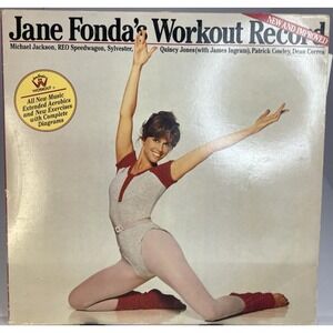 Jane Fonda Workout Record New Improved 1982 2LP Gatefold Insert 39287 Vinyl 12"